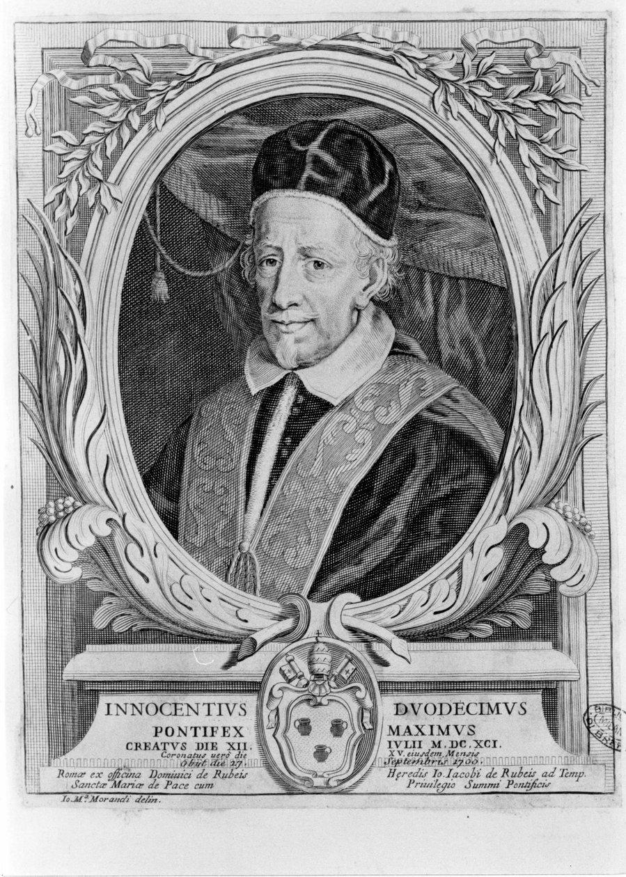 XII. Innocentus (1615-1700) portréja. alkotó: Unknown artist