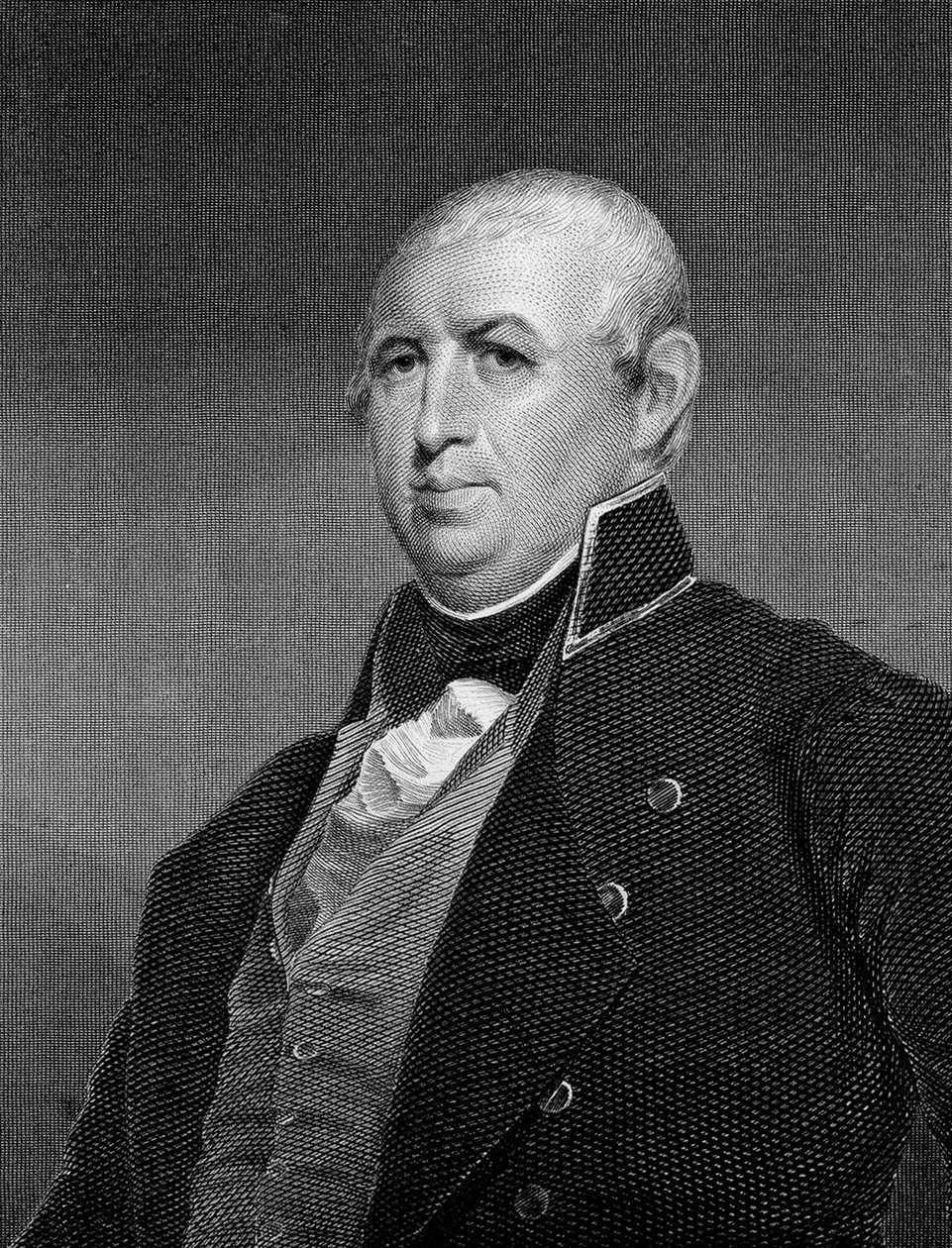 Isaac Shelby (1750-1826) amerikai katona és úttörő portréja. alkotó: Unknown artist