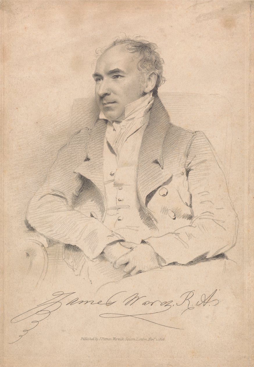 James Ward portréja, R. A. alkotó: Unknown artist
