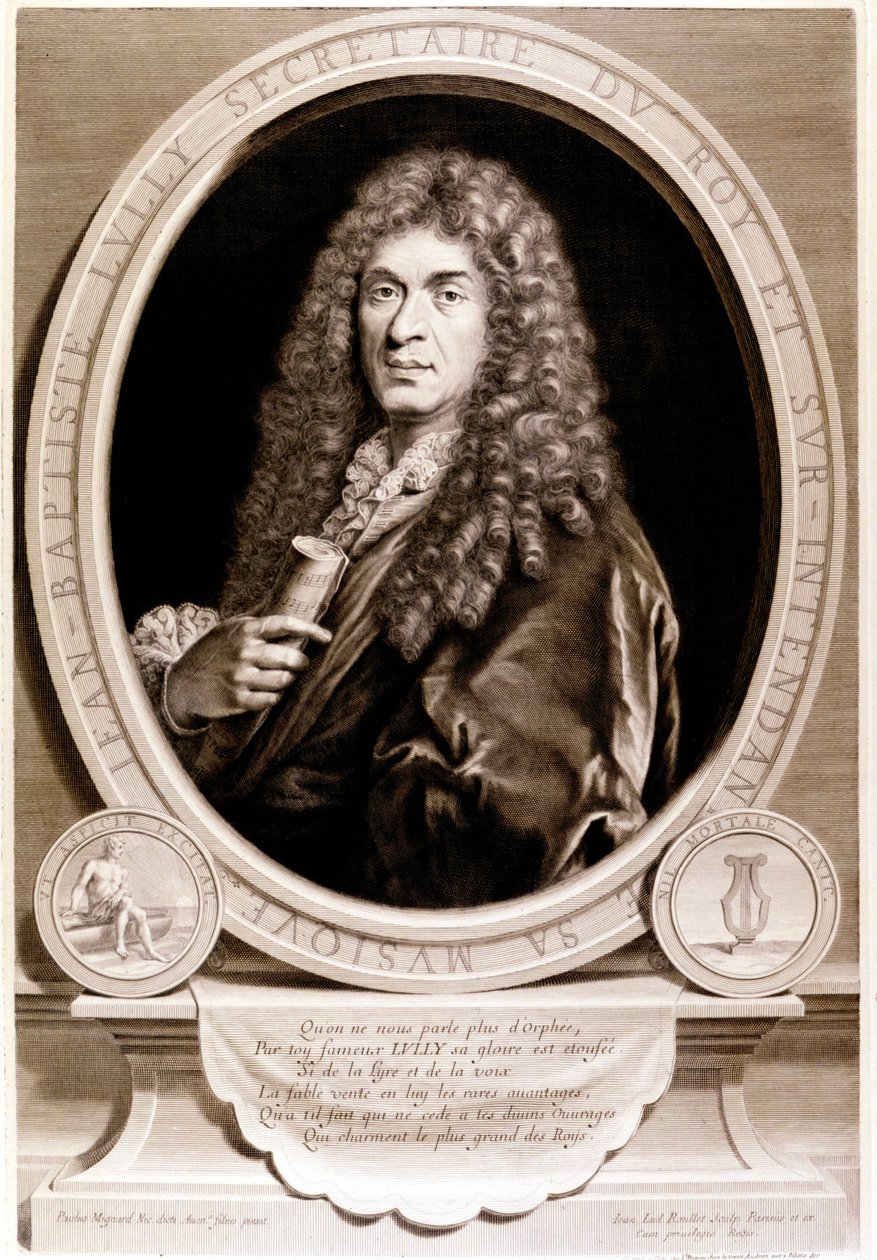 Jean Baptiste Lully (1632-1687) portréja. alkotó: Unknown artist