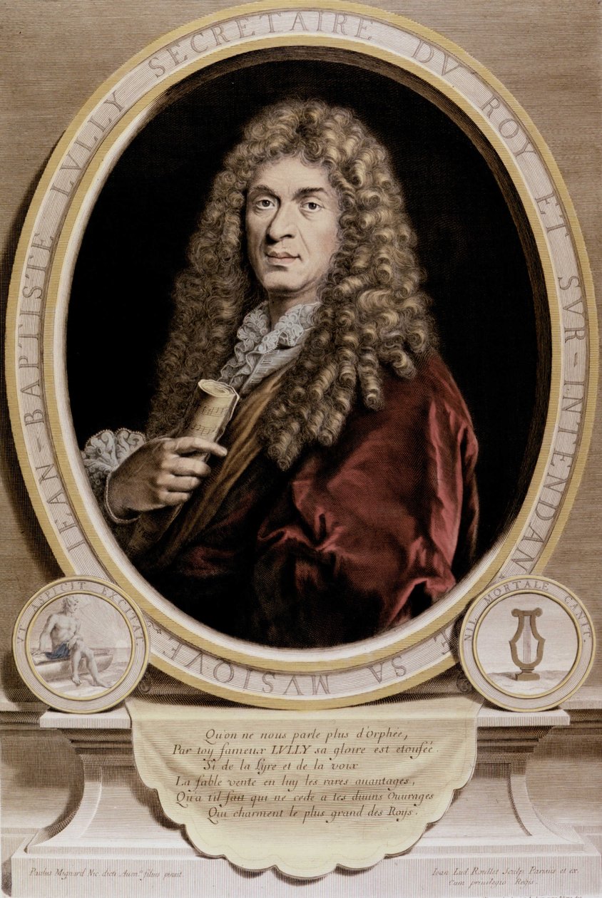 Jean Baptiste Lully (1632-1687) portréja. alkotó: Unknown artist