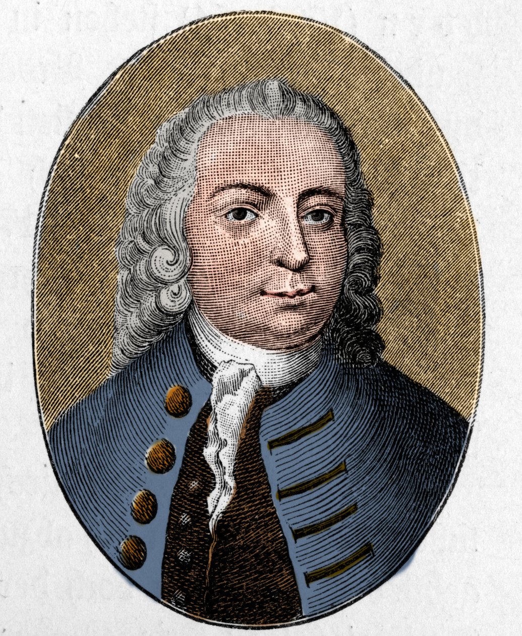 Johann Christian Gunther portréja. német költő (1695-1723). Metszés. alkotó: Unknown artist