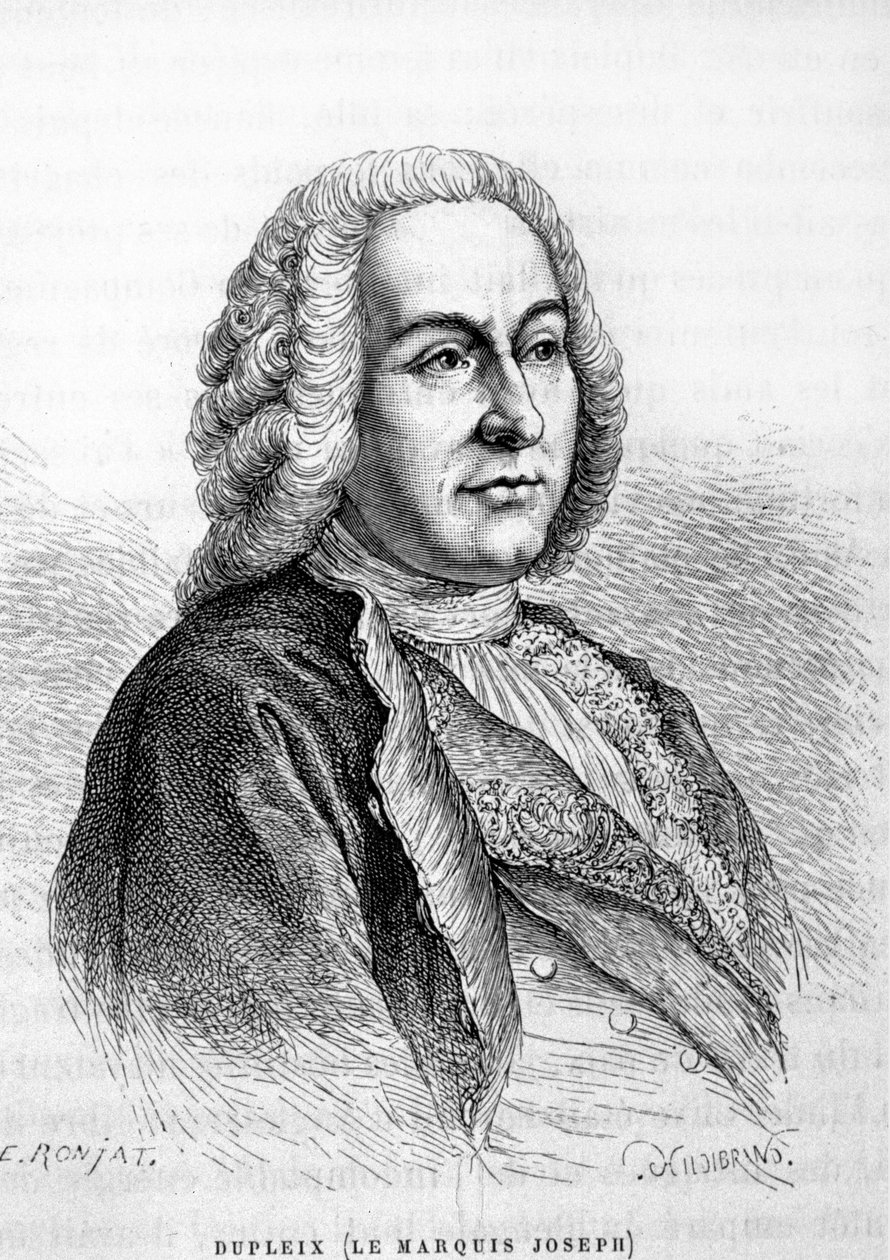 Joseph François Dupleix (1697-1763), francia gyarmati adminisztrátor portréja alkotó: Unknown artist