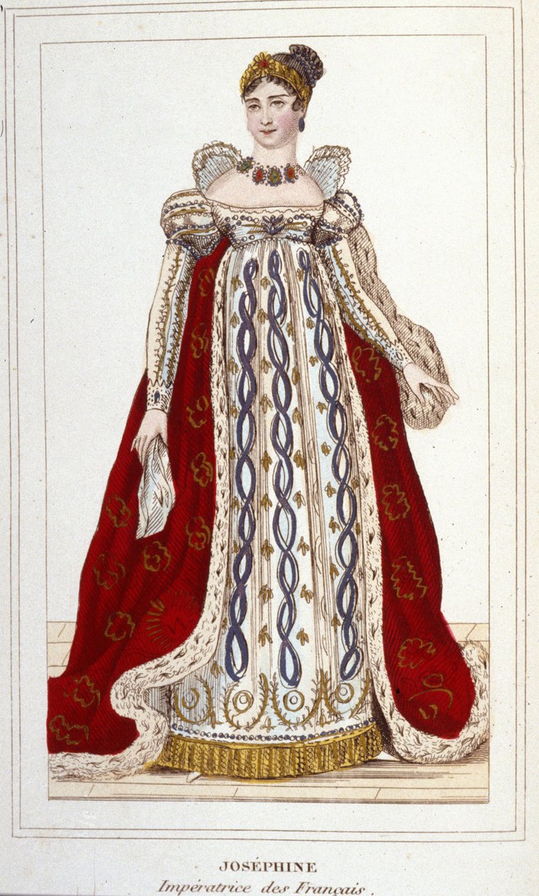 Joséphine portréja: Beauharnais Bonaparte (1763-1814), az 1830-as francia metszet császára alkotó: Unknown artist