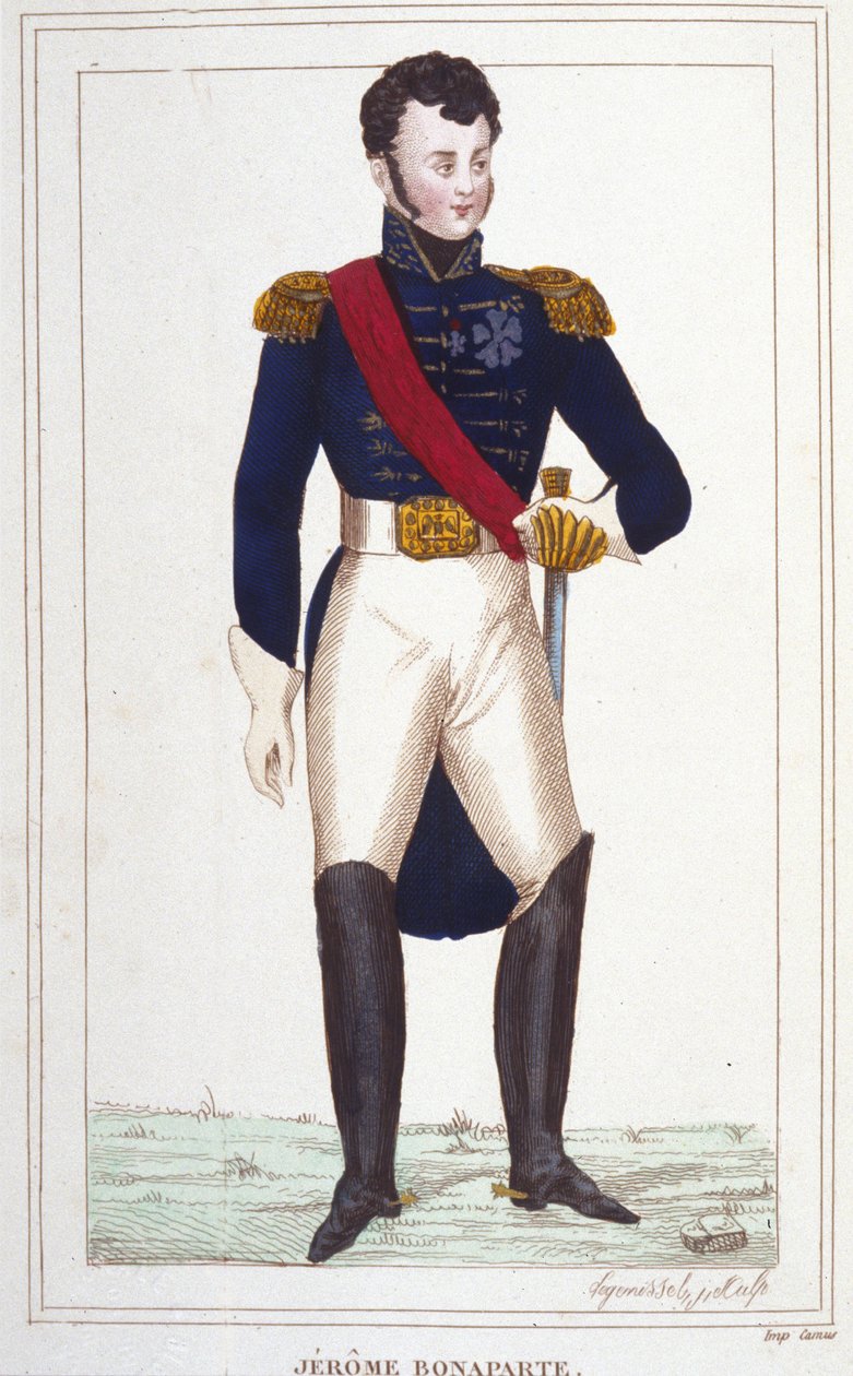 Jêrome Bonaparte portréja 1784-1860, 1830-as metszet alkotó: Unknown artist