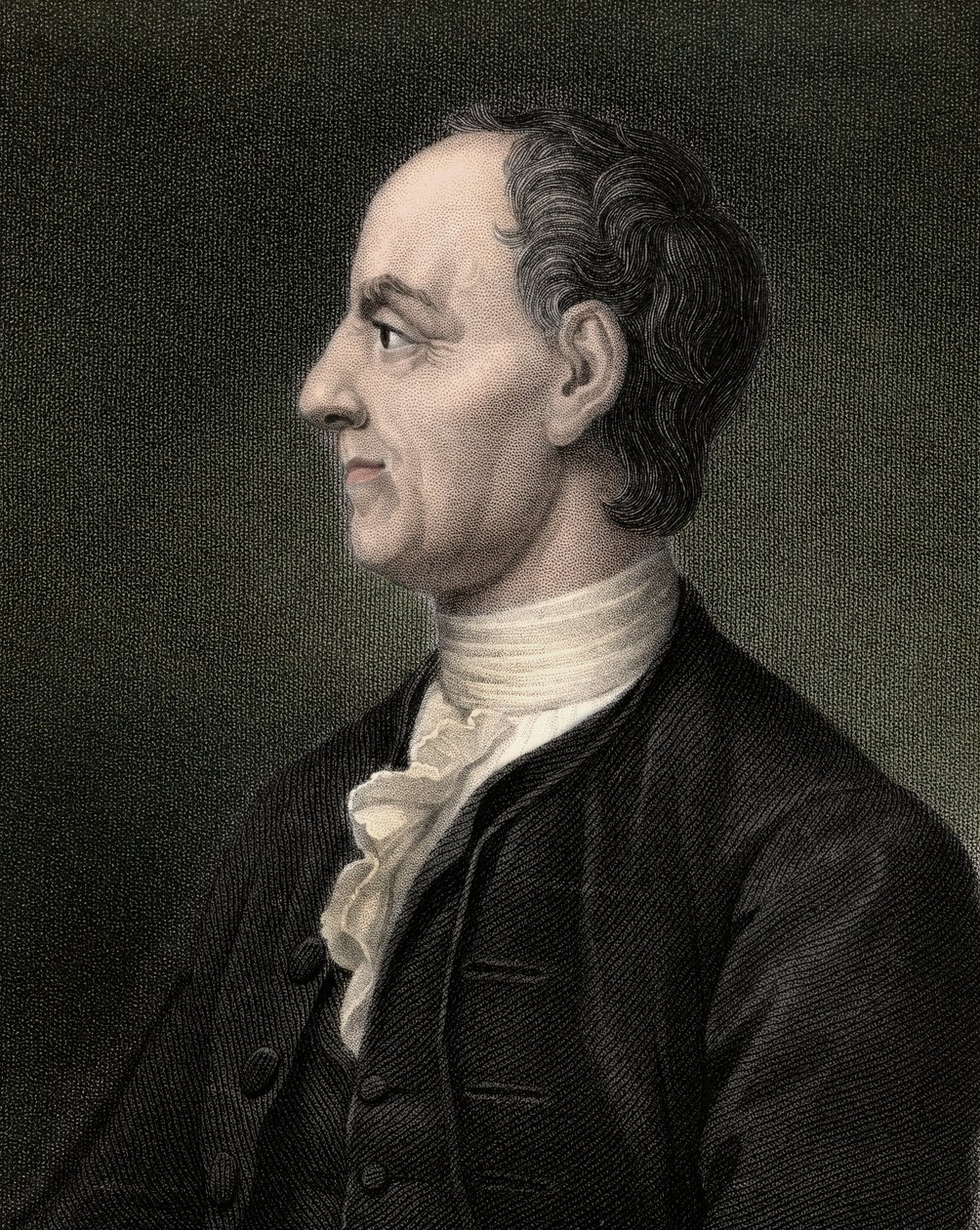 Leon (Leonhard) Euler (1707-1783) svájci matematikus portréja - metszet - XIX. alkotó: Unknown artist