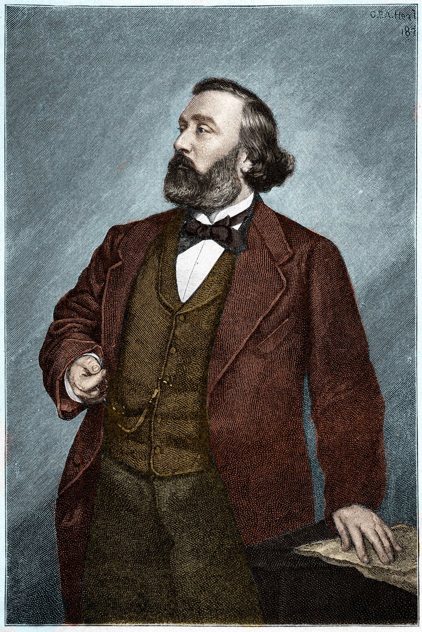 Leon Gambetta (1838-1882) francia politikus portréja. alkotó: Unknown artist