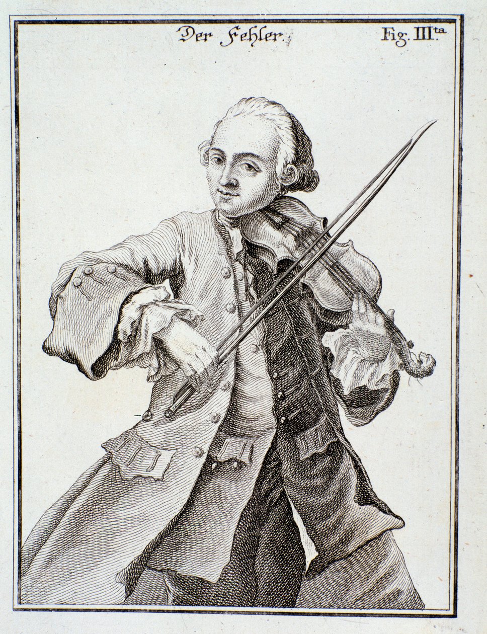 Leopold Mozart portréja (metszet alkotó: Unknown artist