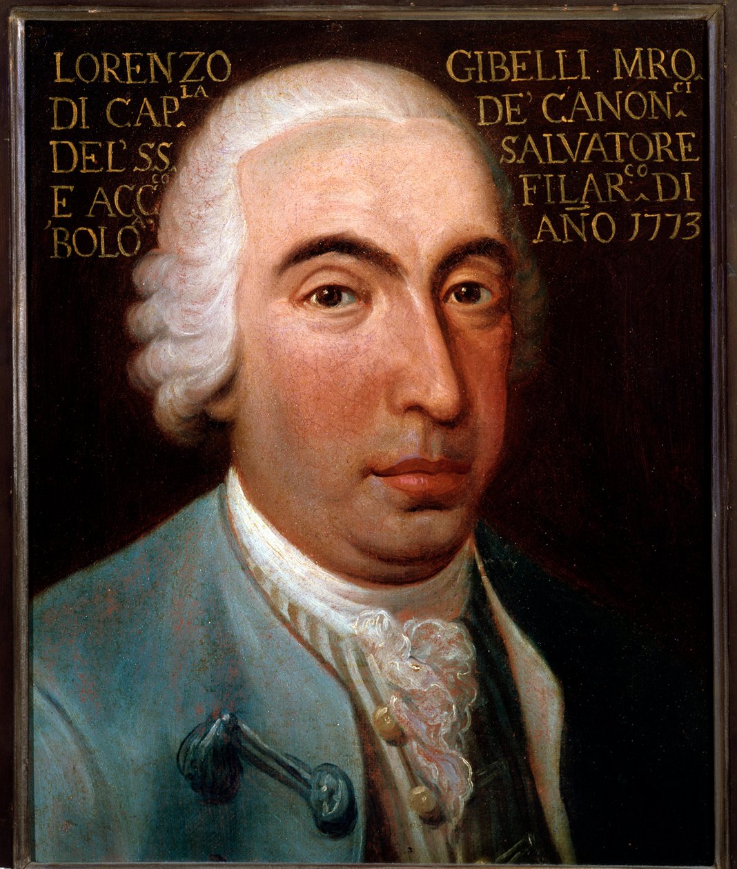 Lorenzo Gibelli (1719-1812) olasz zeneszerző, castrato (castrat) portréja Anonymous festmény. 1773. Bologna, polgári zenebibliográfiai múzeum. alkotó: Unknown artist