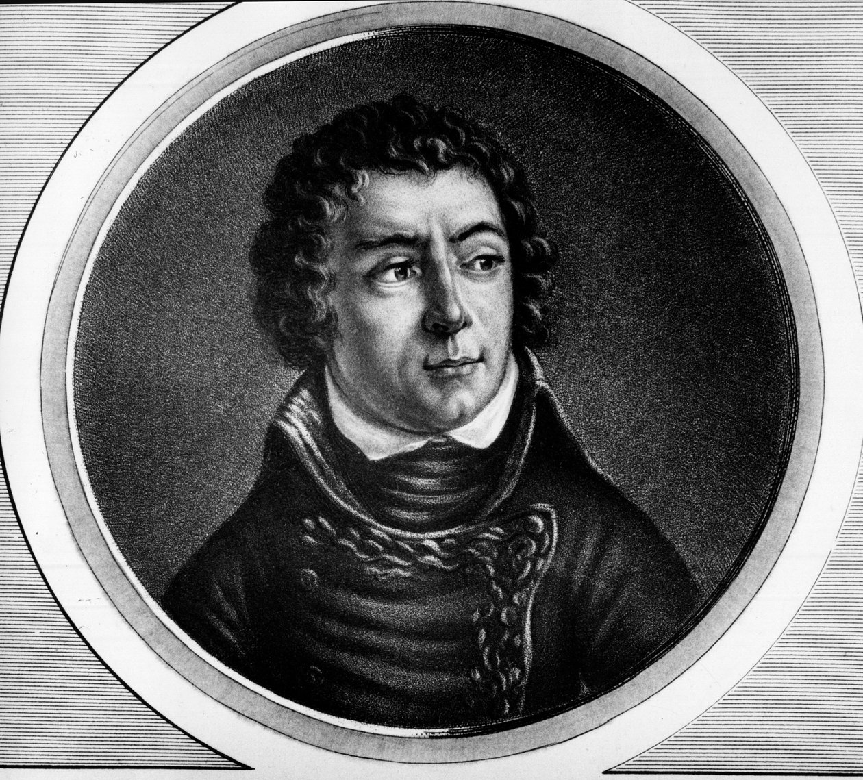 Louis Alexandre (Louis-Alexandre) Berthier (1753-1815), Neuchatel hercegének, Franciaország marsalljának portréja - Metszet a „"A francia forradalom történelmi festményeinek teljes gyűjteménye, három kötetben" című kötetbe. alkotó: Unknown artist