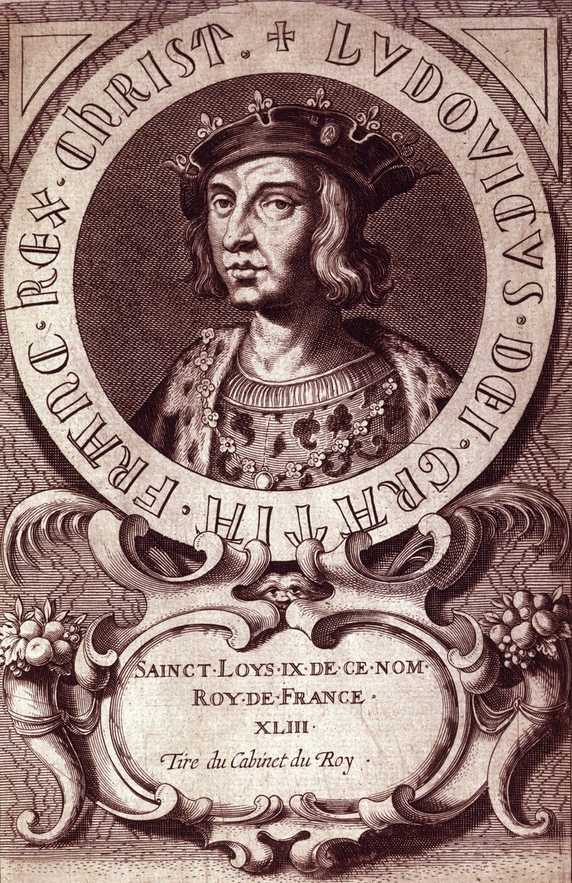 IX. Lajos vagy Szent Lajos (1214-1270) portréja. alkotó: Unknown artist