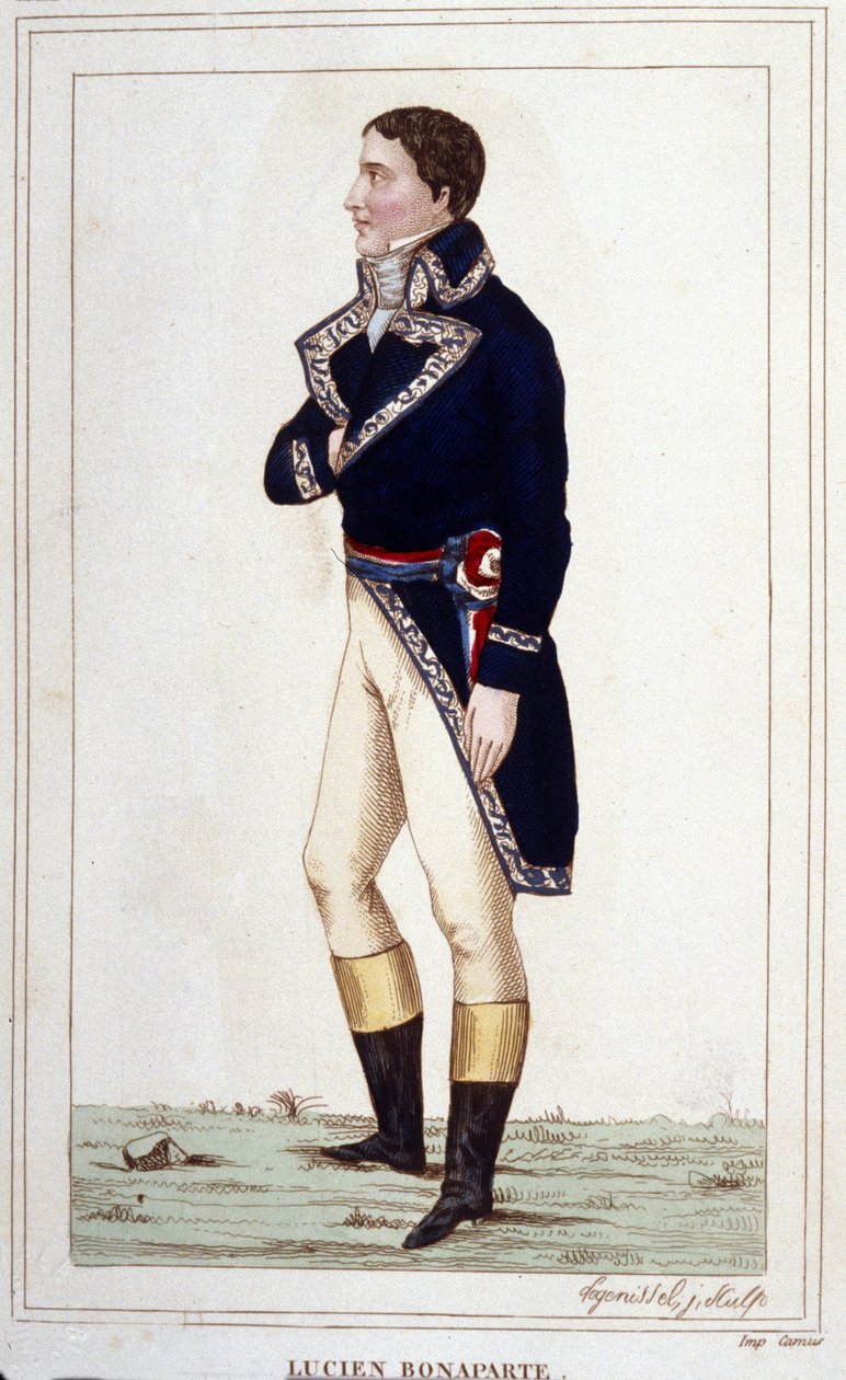 Lucien Bonaparte portréja (1775-1840) 1830-as metszet alkotó: Unknown artist