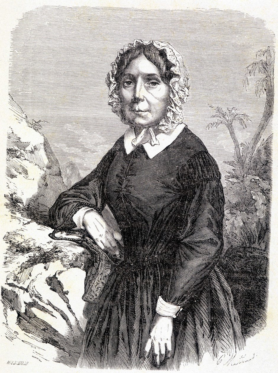 Madame Ida Pfeiffer (1798-1858), osztrák utazó portréja. alkotó: Unknown artist