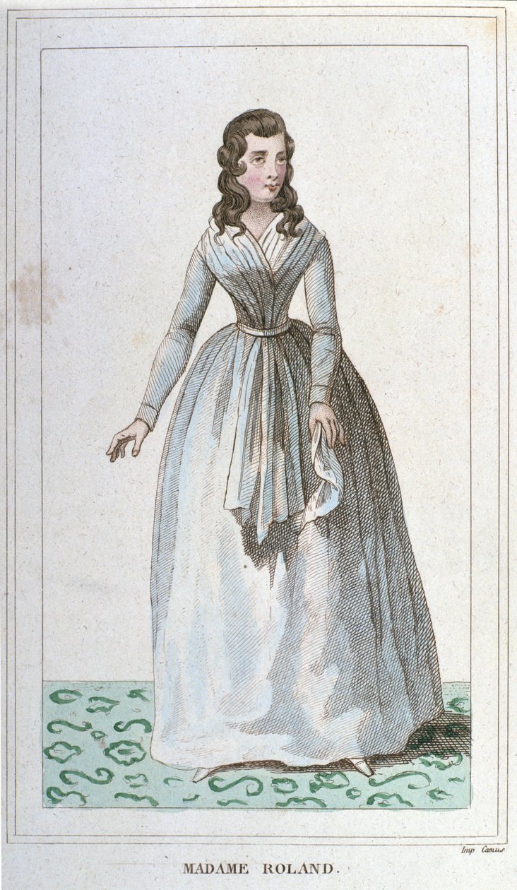 Madame Roland francia politikus (1754 - 1793) portréja. alkotó: Unknown artist