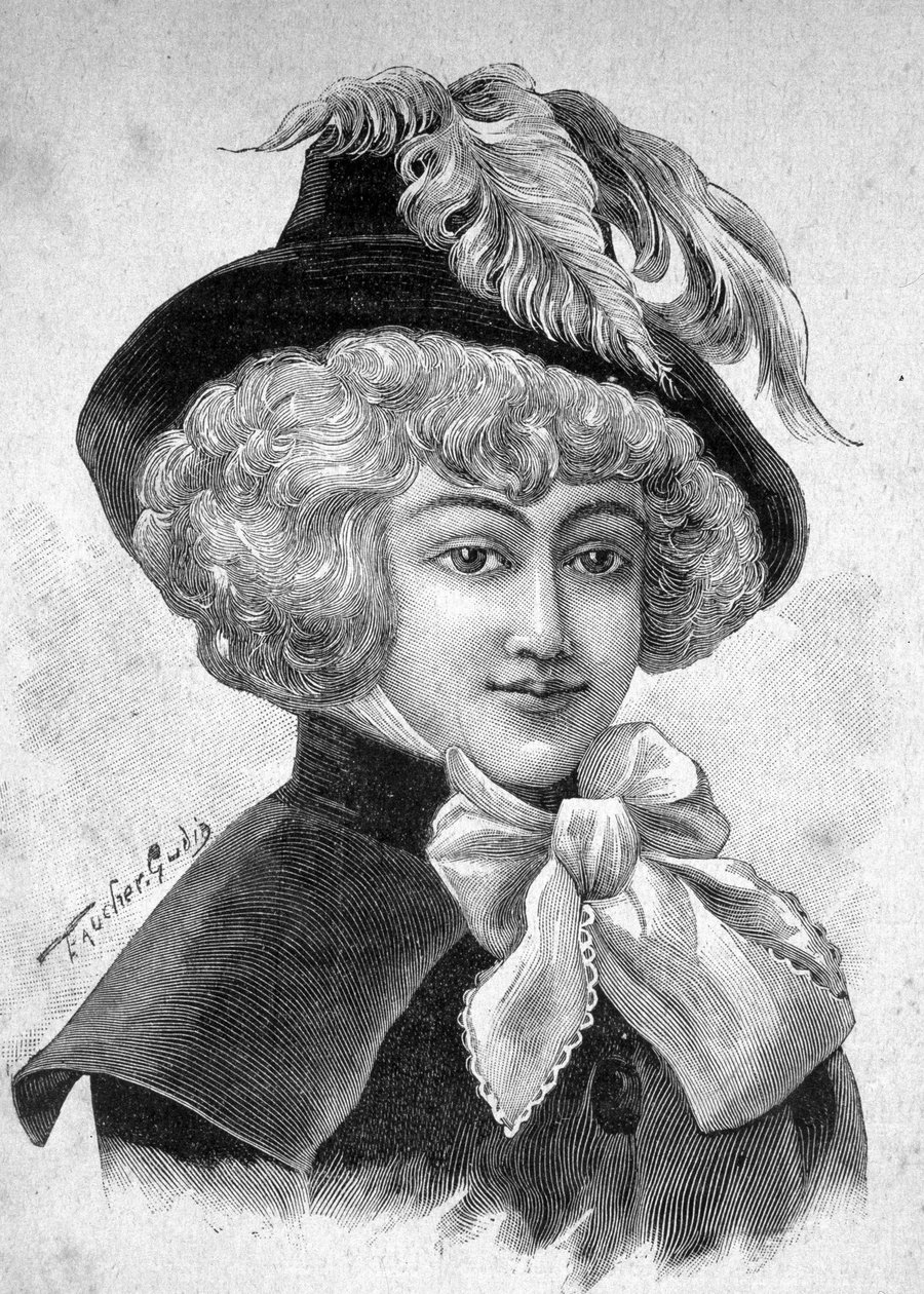 Mademoiselle de Fontenay vagy Teresa (Theresa vagy Terezia) Cabarrus, dit Madame Tallien (Talien), Caraman Chimay hercegnője (1773-1835) portréja – a „Les Contemporains” című kötetben, 19. század végén. alkotó: Unknown artist