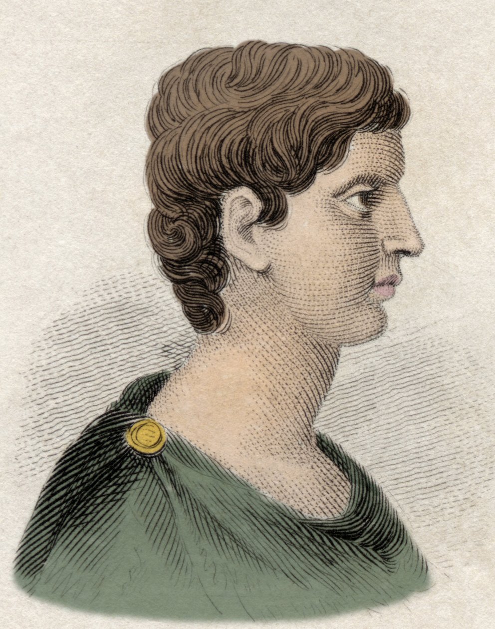 Marc Antoine (Marcus Antonius) tábornok és római államférfi portréja (Kr. e. 83-30. v.). alkotó: Unknown artist