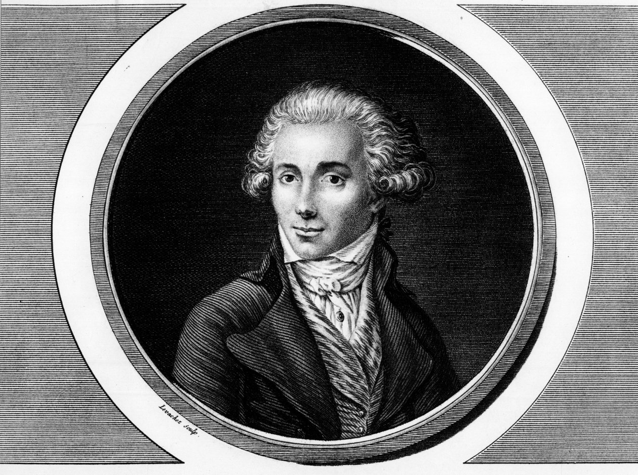 Marguerite Elie Guadet francia politikus (1758-1794) portréja. Metszet a „” A francia forradalom történelmi festményeinek teljes gyűjteménye, három kötetben.””” 1804. alkotó: Unknown artist