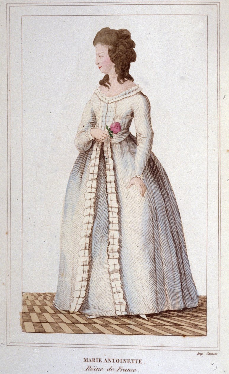 Marie Antoinette (1755-1793) portréja, vésett 1830 alkotó: Unknown artist
