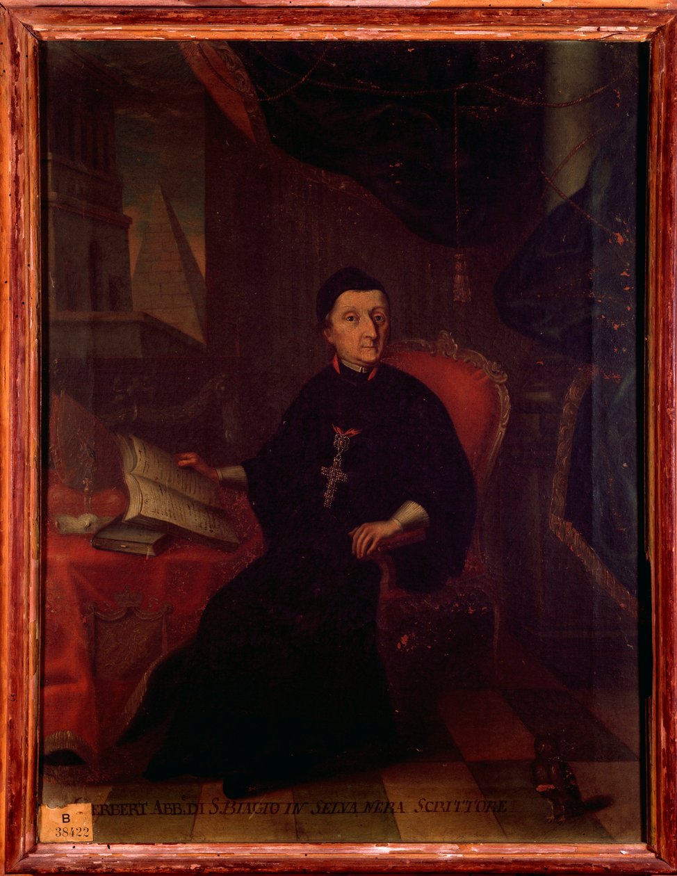Martin Gerbert von Hornau (1720-1793) német teológus, történész és zenei író portréja Névtelen festészet. 18. század. Bologna, civico museo bibliografico musicale. alkotó: Unknown artist