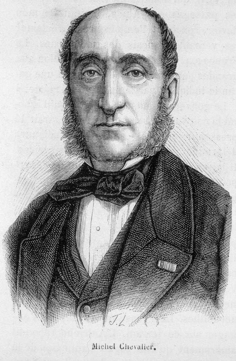 Michel Chevalier (1806-1879) francia politikus és közgazdász portréja. alkotó: Unknown artist