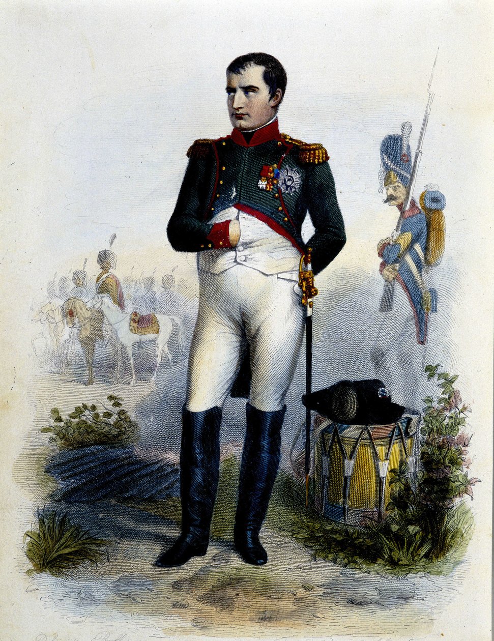 Ier Napóleon portréja.19. századi metszet. alkotó: Unknown artist