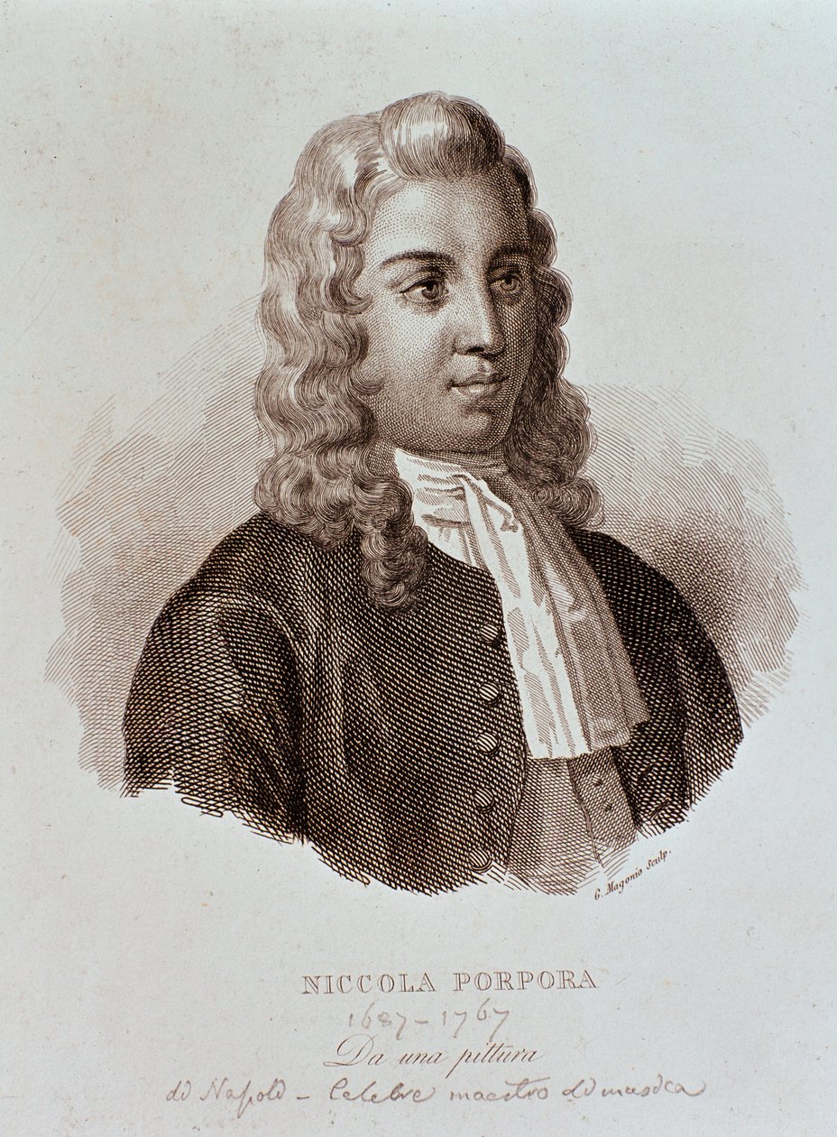 Niccola Porpora portréja (metszet alkotó: Unknown artist