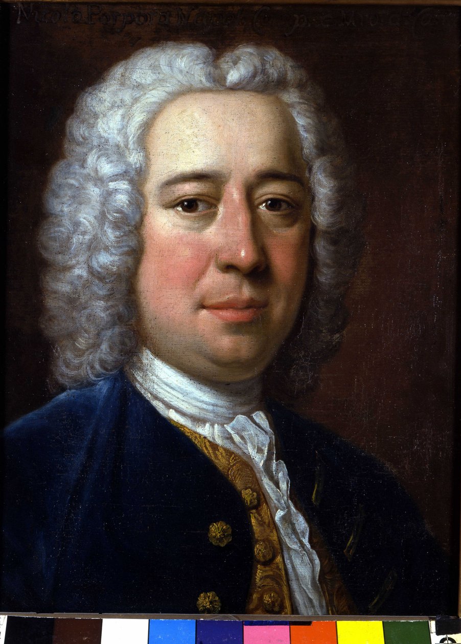 Nicola Antonio Porpora olasz zeneszerző (1686-1768) portréja. Névtelen festmény. Bologna, Zenei Konzervatórium. alkotó: Unknown artist