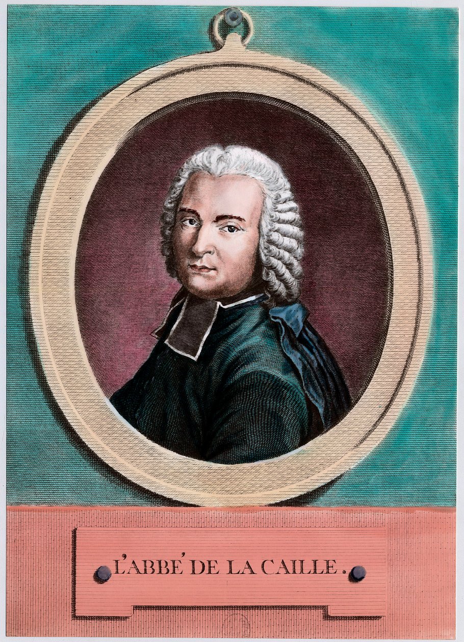 Nicolas Louis de Lacaille (1713-1762) francia csillagász portréja. 18. századi metszet. Magángyűjtemény. alkotó: Unknown artist