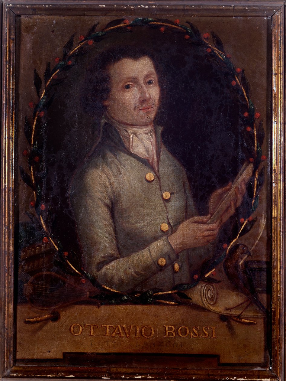 Ottavio Bossi olasz zeneszerző portréja (festmény alkotó: Unknown artist