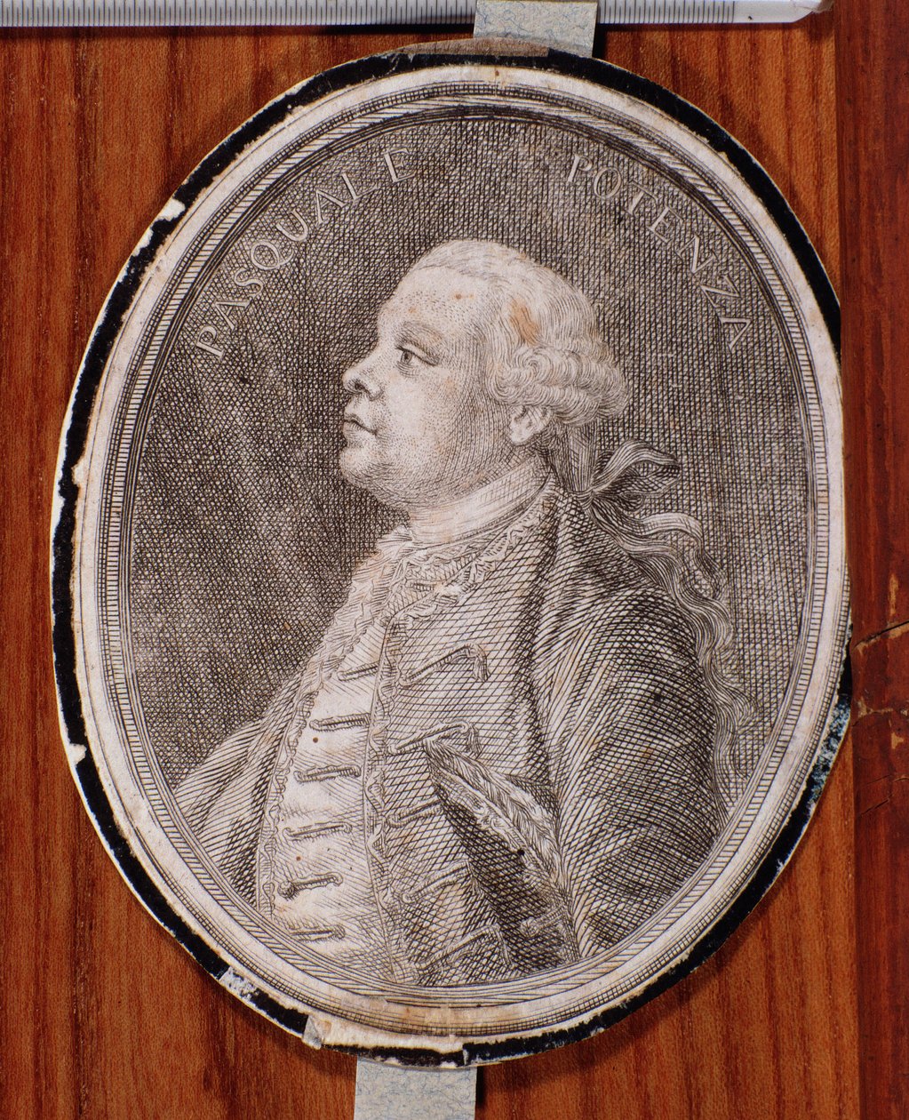 Pasquale Potenza portréja (metszet alkotó: Unknown artist