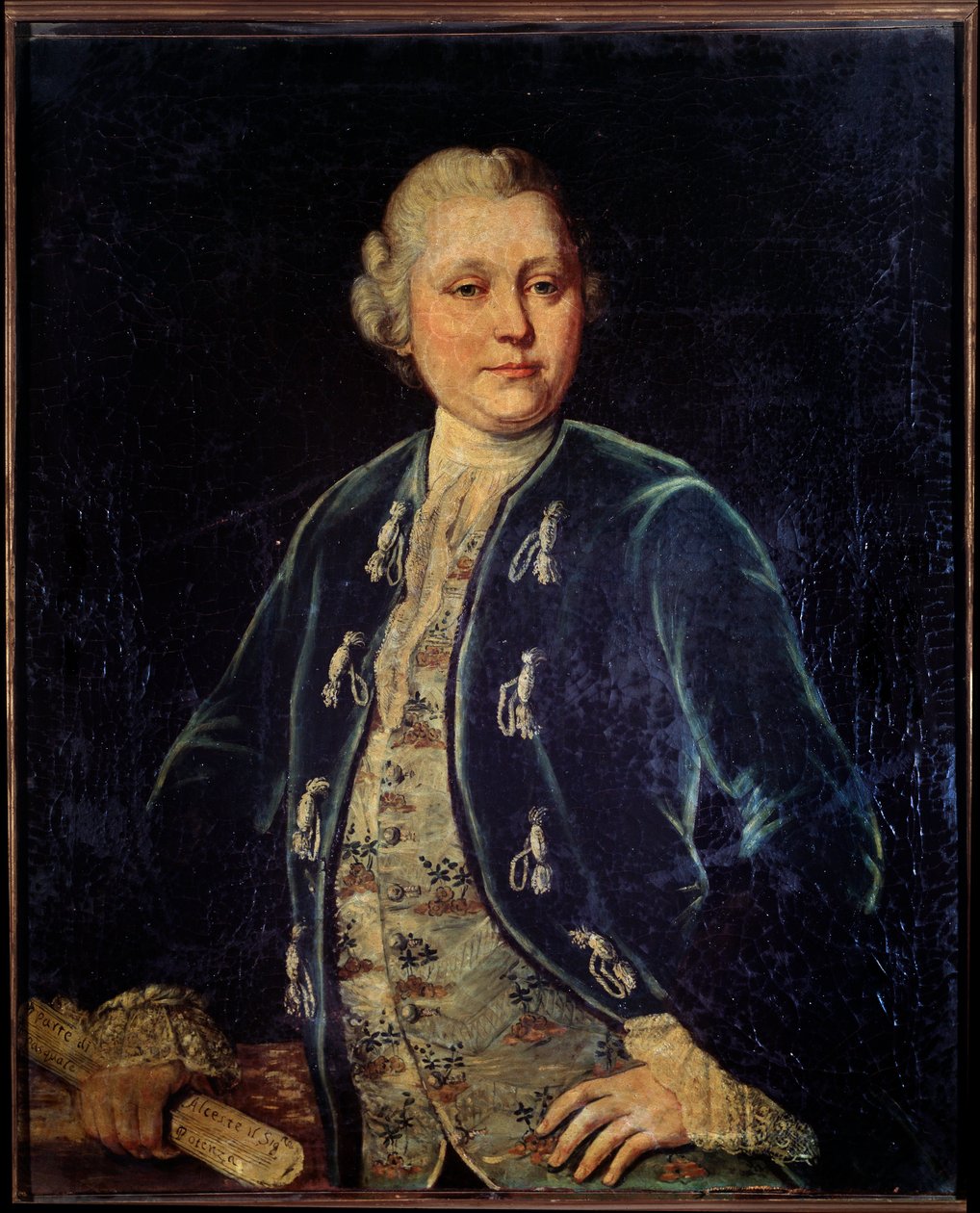 Pasquale Potenza portréja, olasz castrato (festmény alkotó: Unknown artist