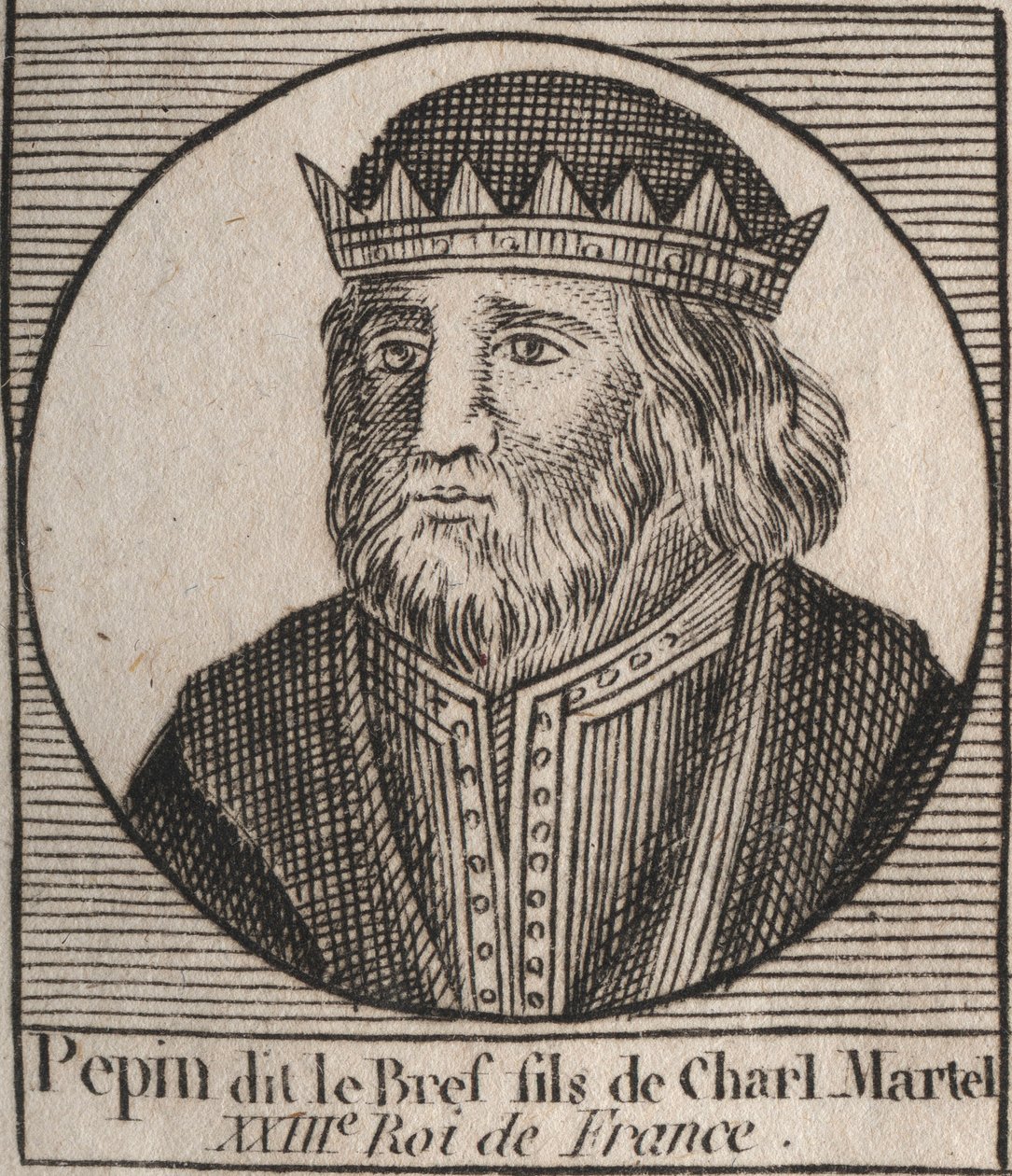 Pepin III portréja ebben a Pepin le Briefben alkotó: Unknown artist