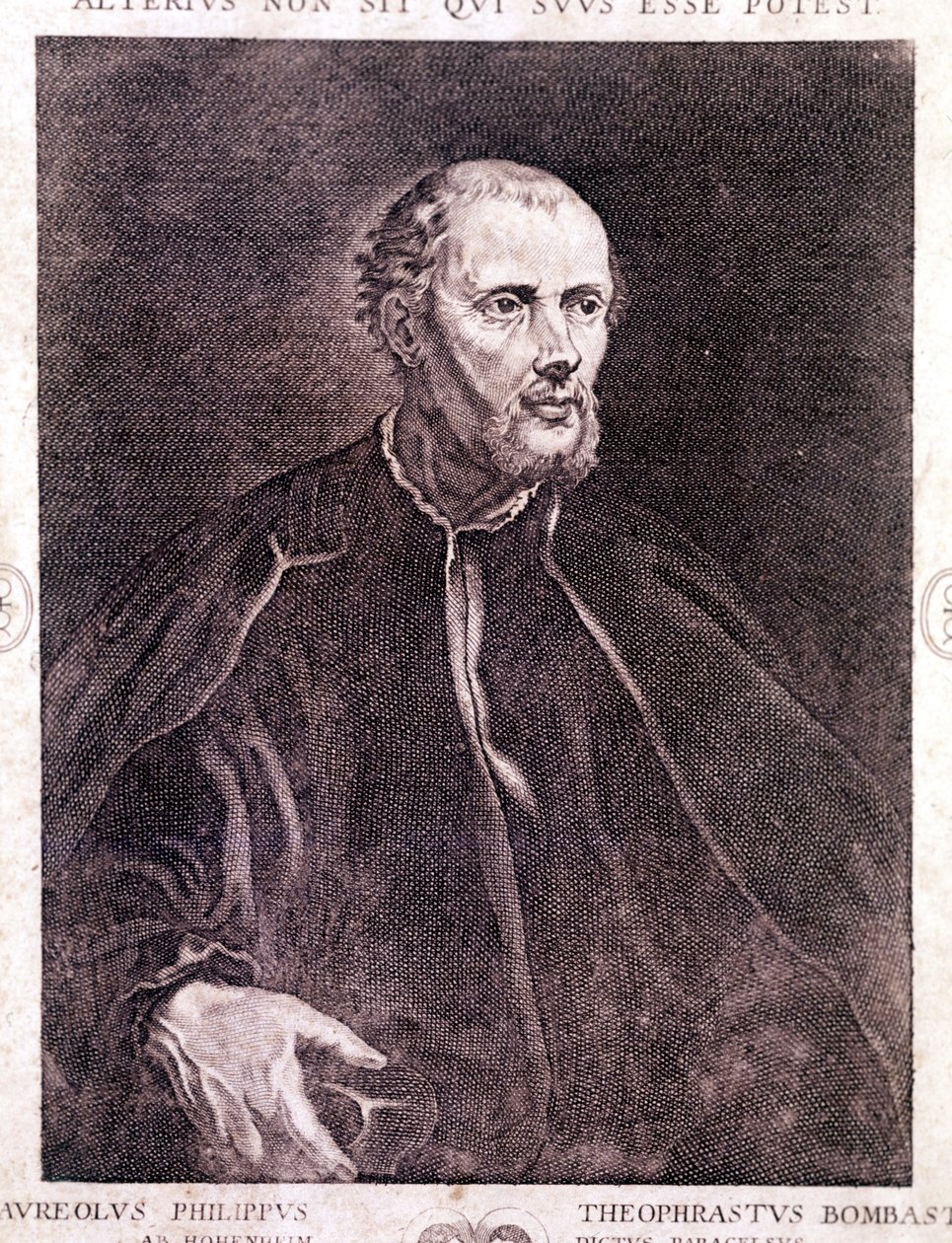 Philipp Aureolus Theophrastus Bombast von Hohenheim Paracelsus portréja alkotó: Unknown artist