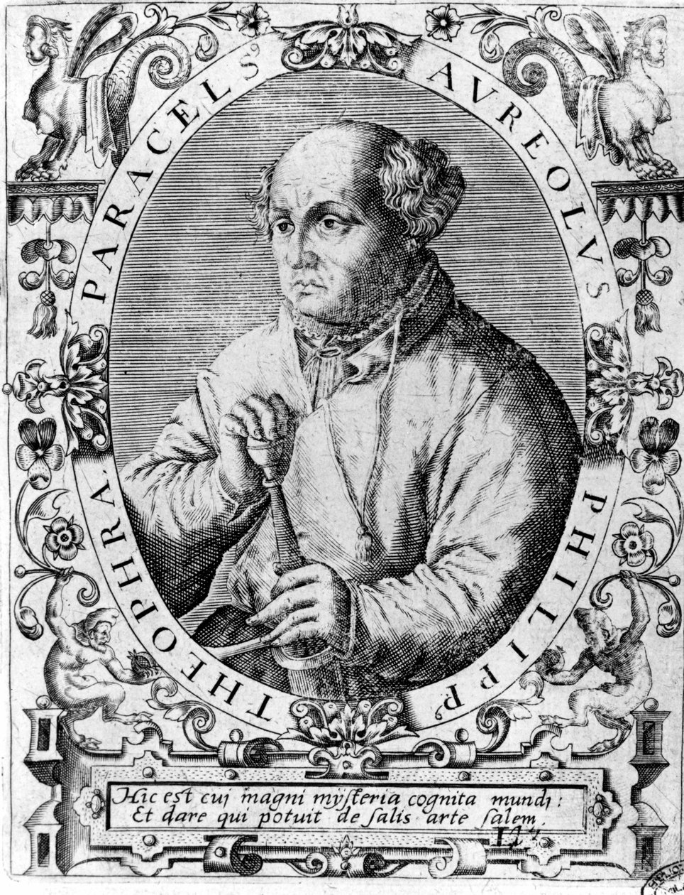 Philipp Aureolus Theophrastus Bombast von Hohenheim Paracelsus portréja alkotó: Unknown artist