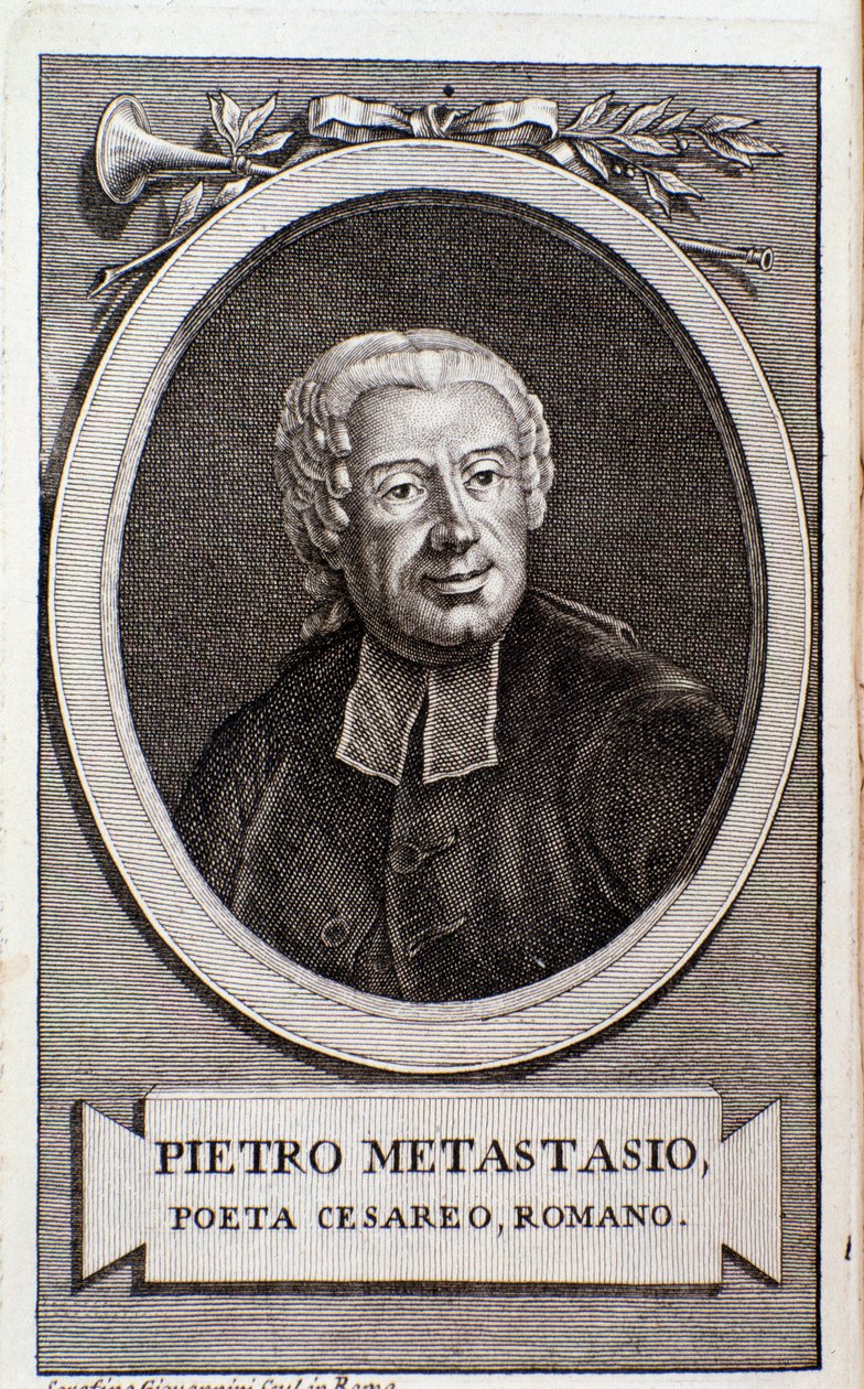 Pietro Metastasio portréja (metszet) alkotó: Unknown artist
