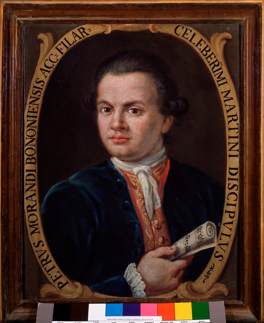 Pietro Morandi olasz zeneszerző portréja (festmény alkotó: Unknown artist
