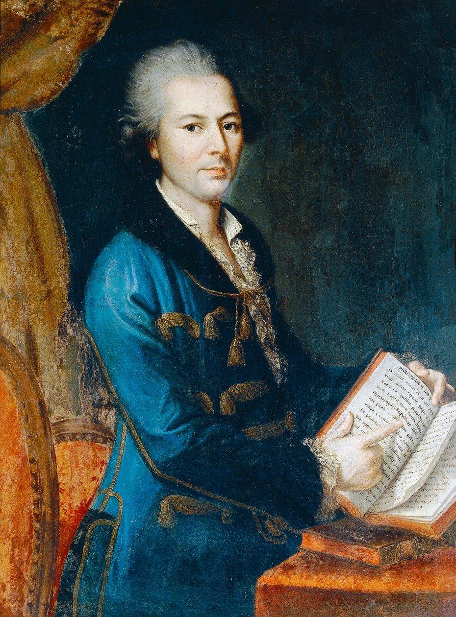 Pietro Verri (1728-1797) olasz író, filozófus és közgazdász portréja, egy ismeretlen 18. századi művész festménye alkotó: Unknown artist