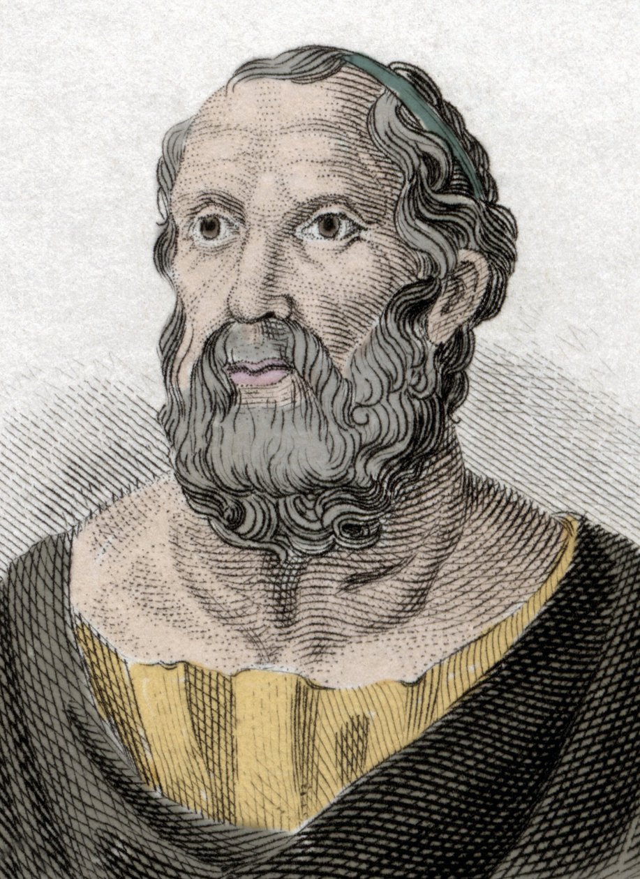 Platón (Kr. e. 428-348), az ókori Görögország filozófusának portréja. alkotó: Unknown artist