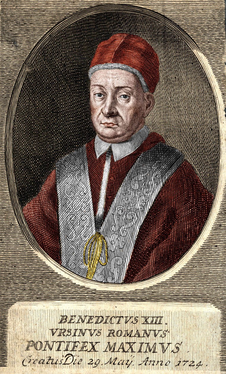 XIII. Benedek pápa (Vincenzo Maria Orsini) (1649 - 1730), 243. pápa portréja. alkotó: Unknown artist
