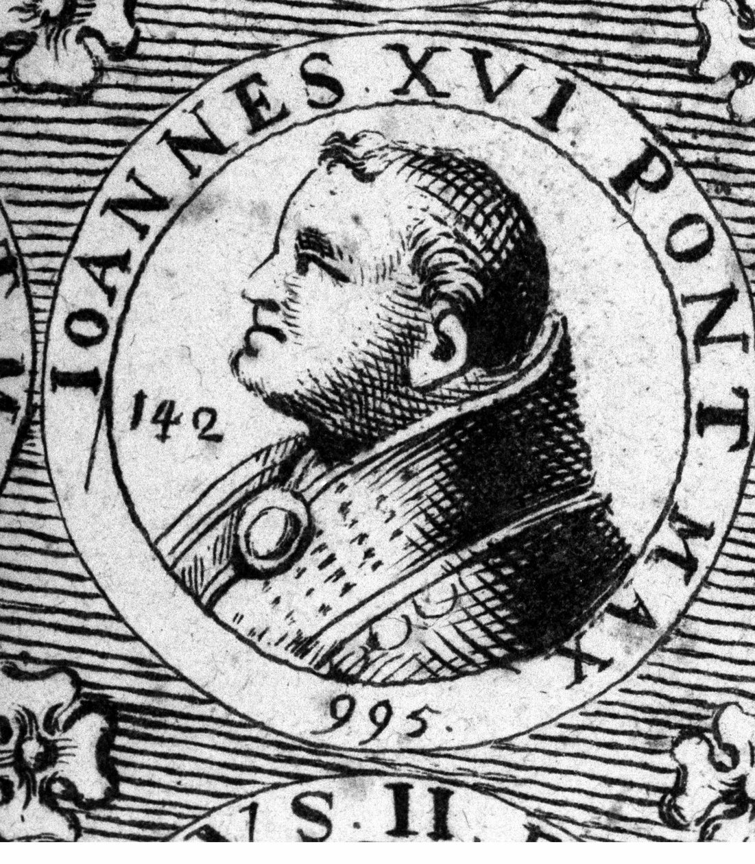 XVI. János pápa (Johannes Philagatus) portréja (meghalt 1013-ban). alkotó: Unknown artist