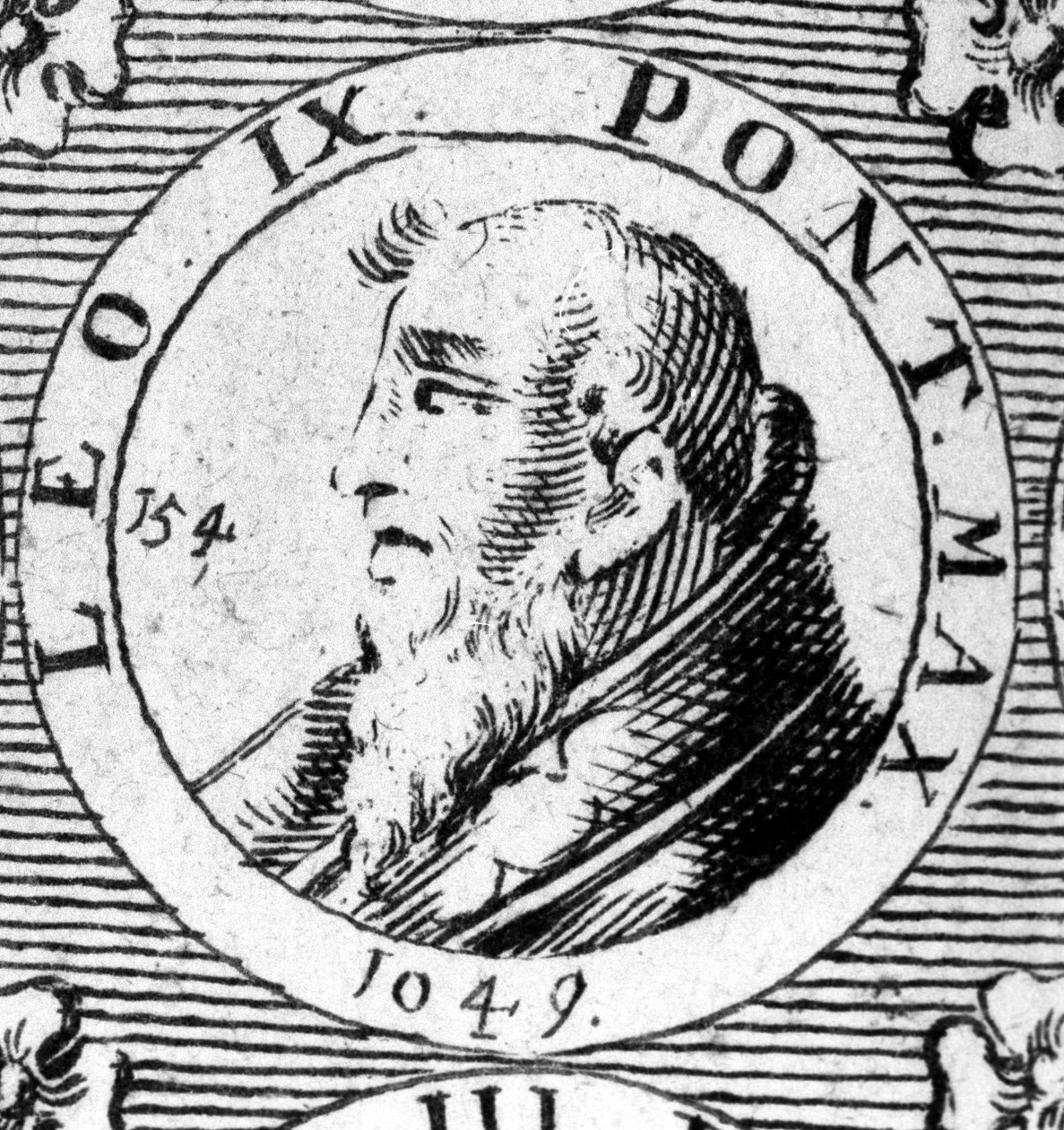 IX. Leó pápa (1002-1054) portréja. alkotó: Unknown artist