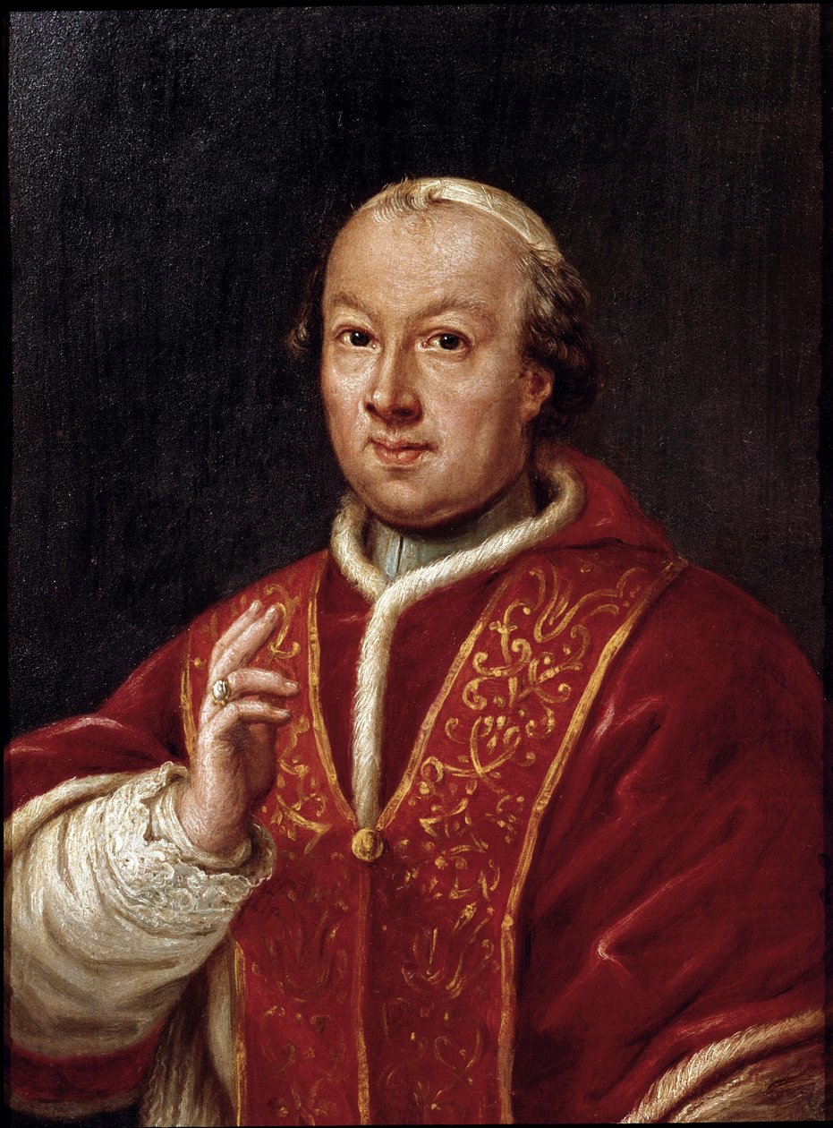 Pius pápa portréja (Pio vagy Pius) VI (1717-1799) Névtelen festmény. 18. századi Róma, Museo del Risorgimento alkotó: Unknown artist