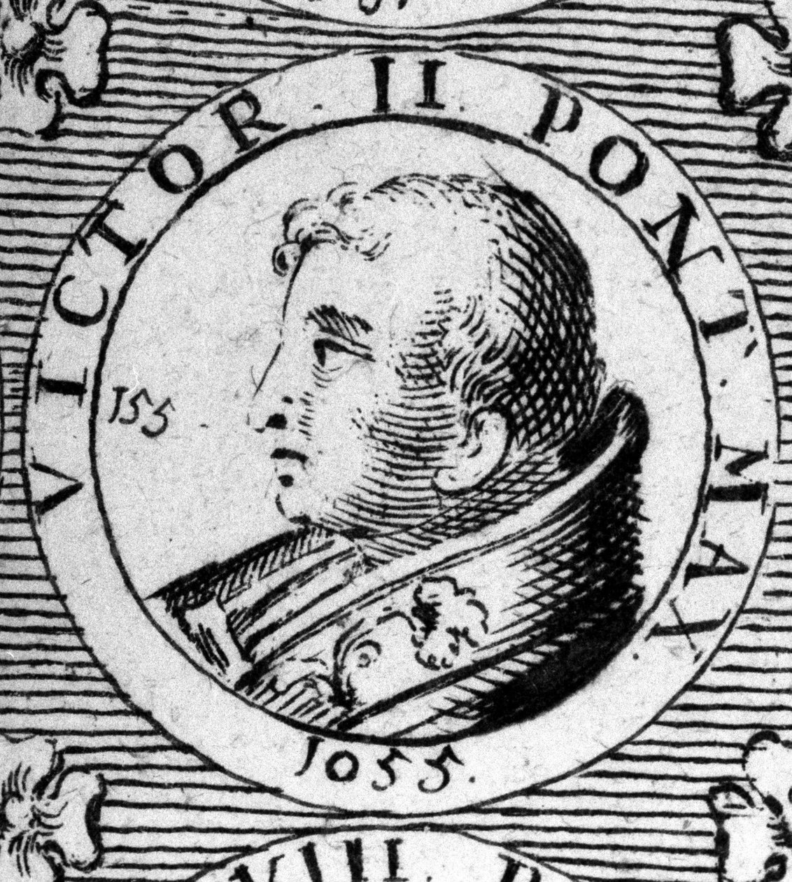 II. Viktor pápa portréja (vagy 2. Viktor 1057-ben halt meg). alkotó: Unknown artist
