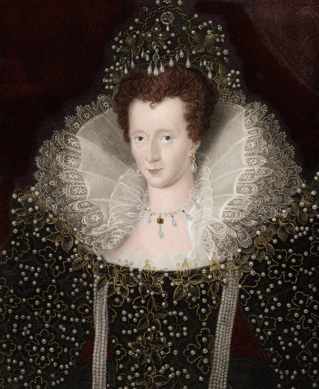 Erzsébet Iere (Elizabeth) angol királynő (1533-1603) portréja I. Erzsébet alkotó: Unknown artist