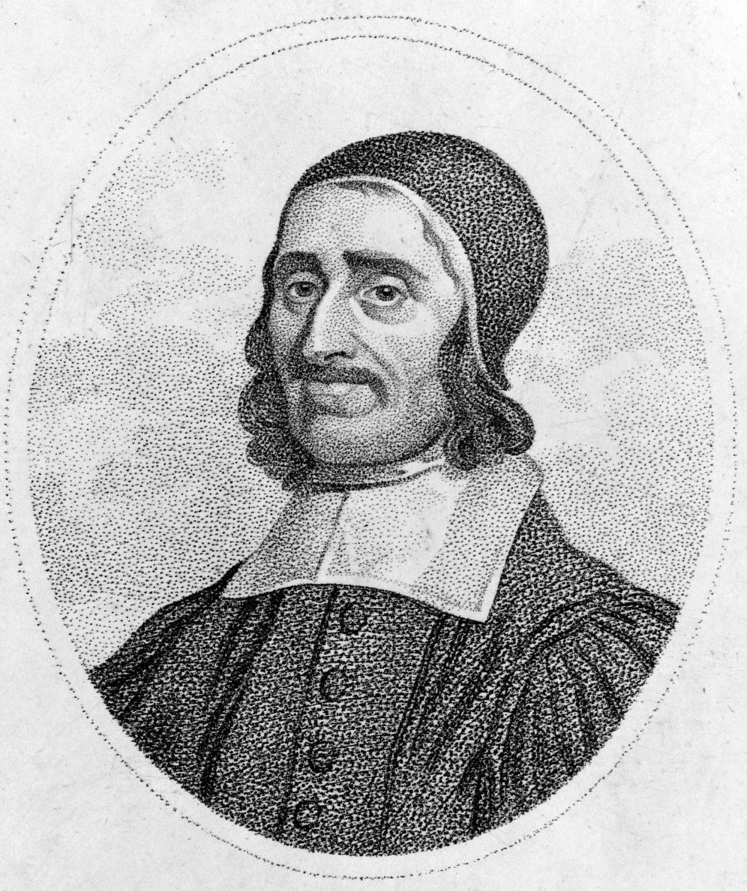 Richard Baxter (1615-1691) portréja a 17. század puritánjáról. Metszet a 19. századi magángyűjteményről. Párizs alkotó: Unknown artist