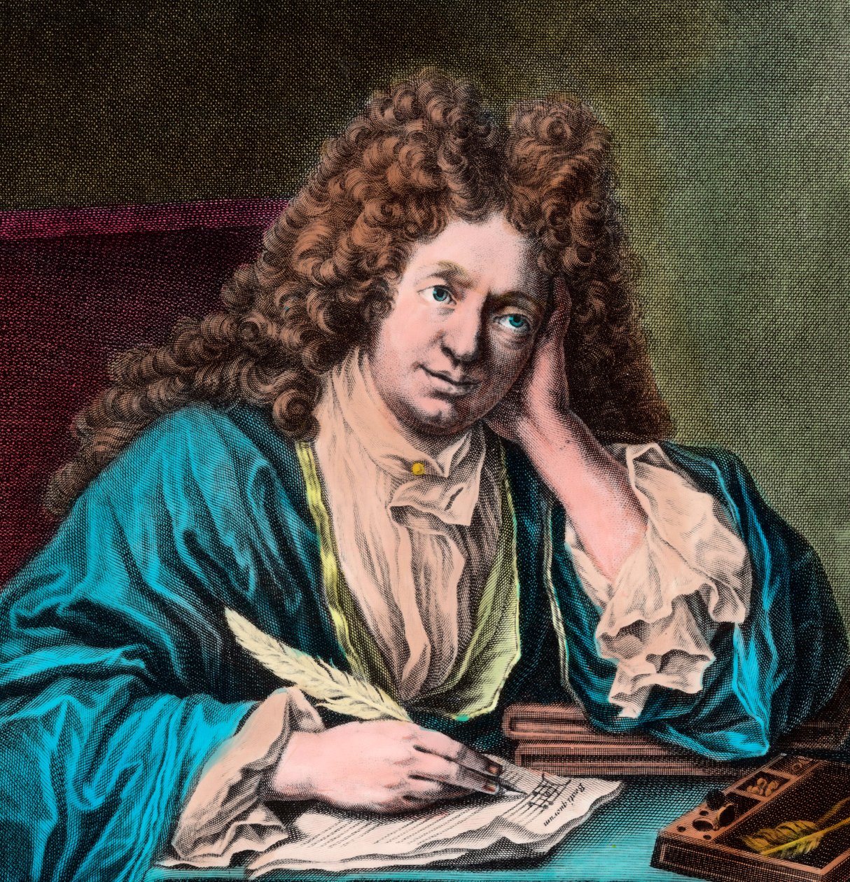 Richard Delalande, a király zenéje felügyelőjének portréja Párizsban alkotó: Unknown artist