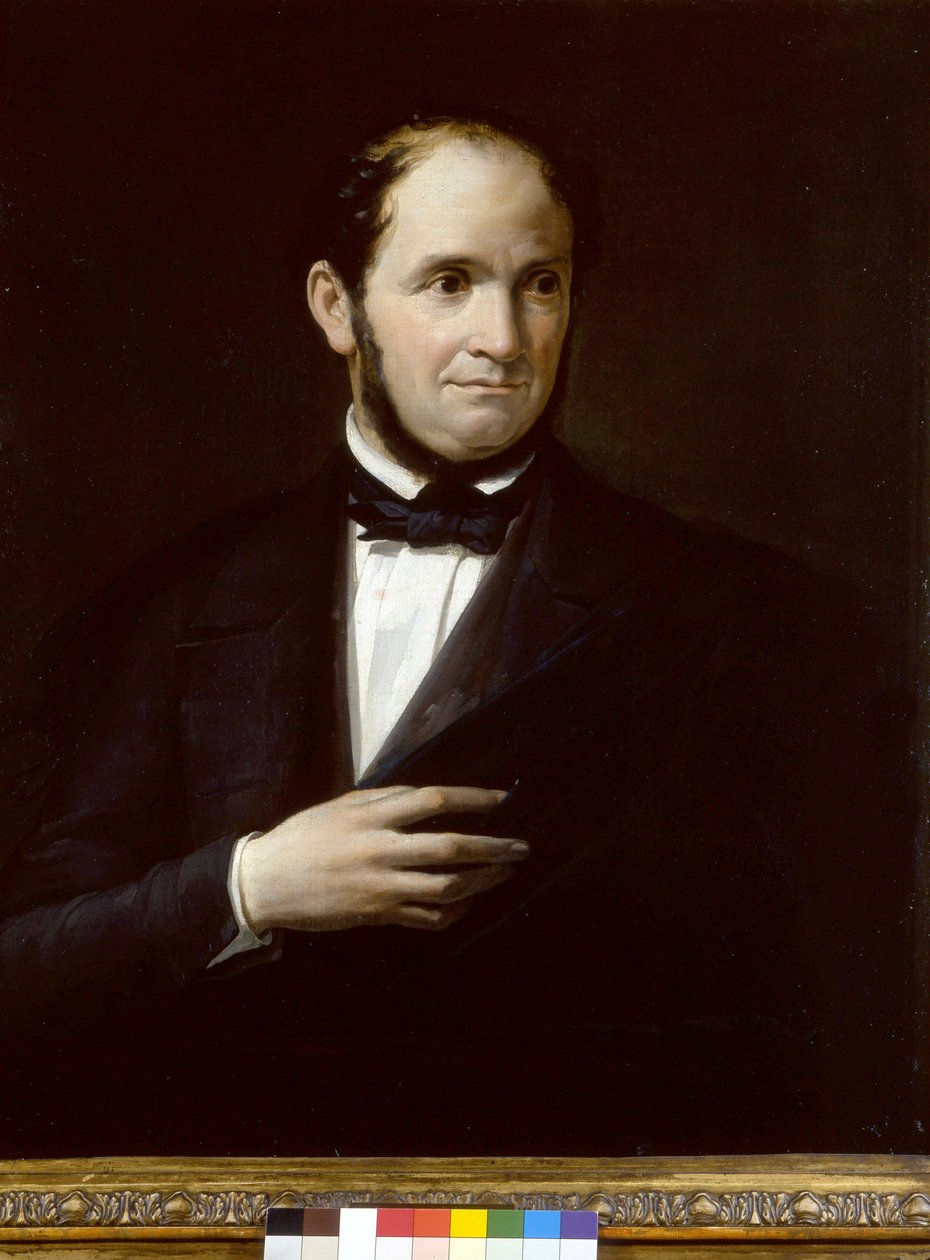 Saverio Mercadante (1795-1870) olasz zeneszerző portréja, névtelen festmény. La Scala Színház Múzeum, Milánó alkotó: Unknown artist