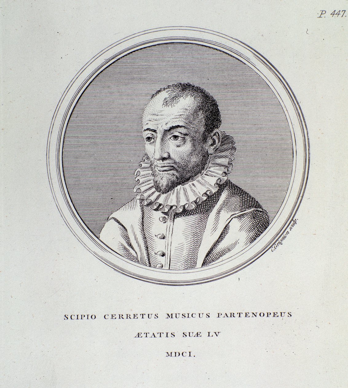 Scipione Cerreto portréja (metszet) alkotó: Unknown artist