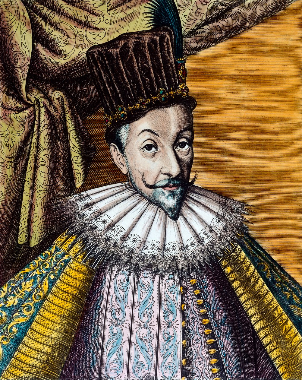 III Vasa Zsigmond (1566-1632), lengyel (1587-1632) és svéd király (1592-1599) portréja. 17. századi metszet. Coll. Megy. alkotó: Unknown artist