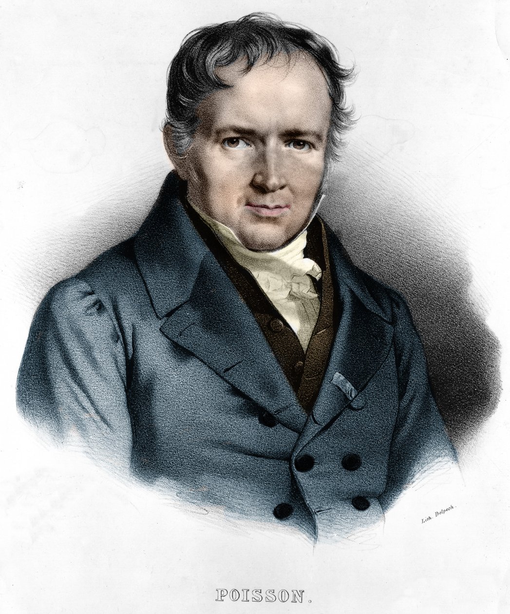 Simeon Denis Poisson portréja (június 21 alkotó: Unknown artist